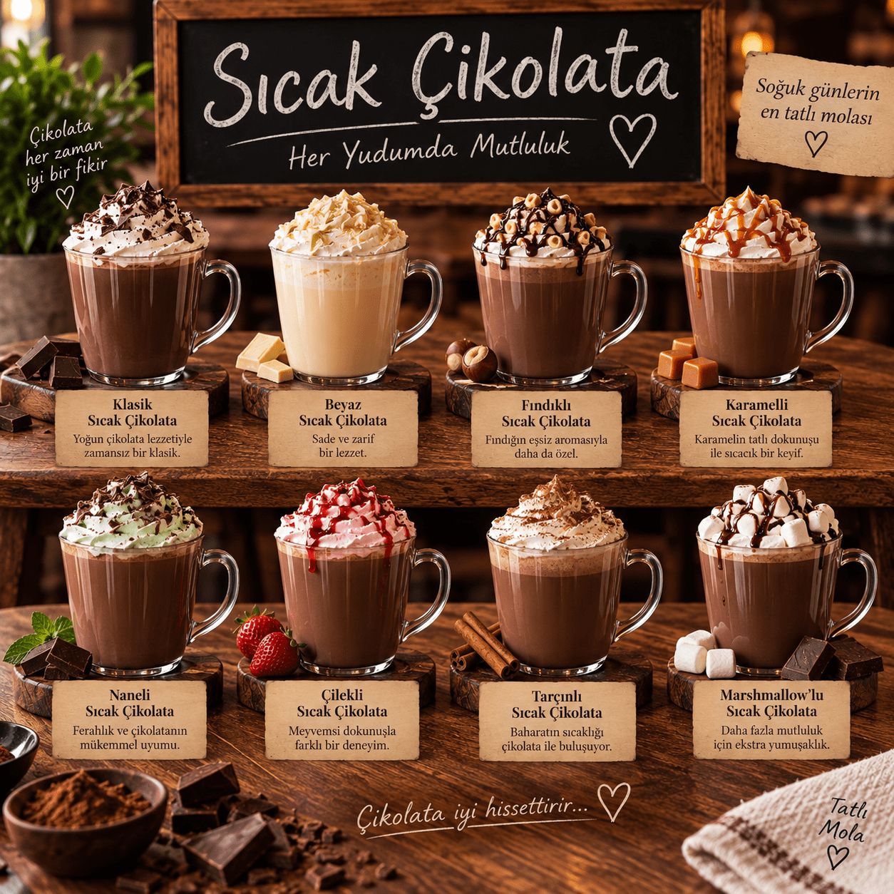Sıcak Çikolata Çeşitleri
